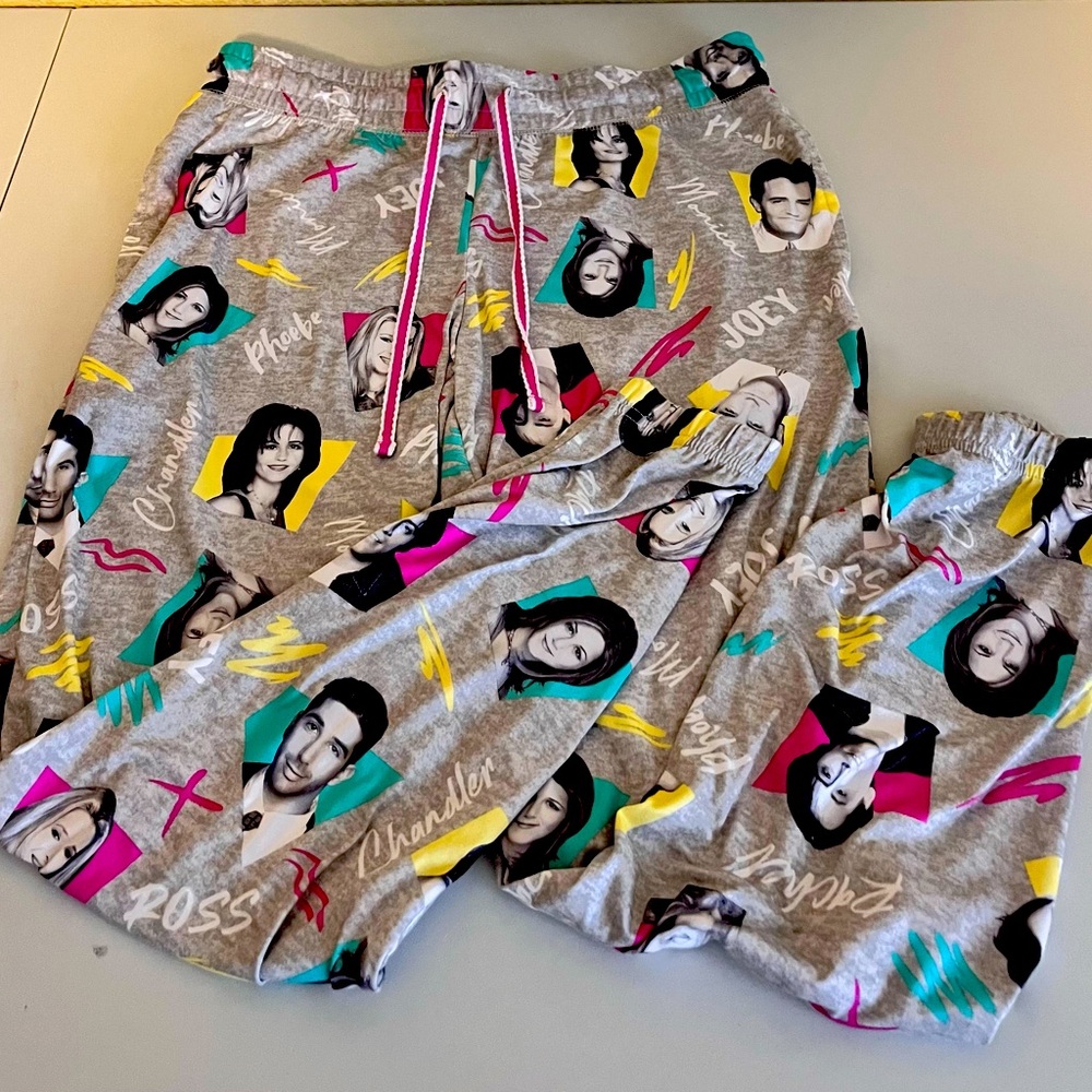 Friends Themed Gray Pajama Shorts